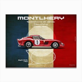 Montlhery Ferrari 250GTO Landscape Canvas Print