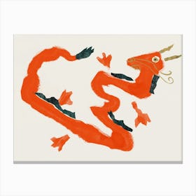 Dragon red Canvas Print