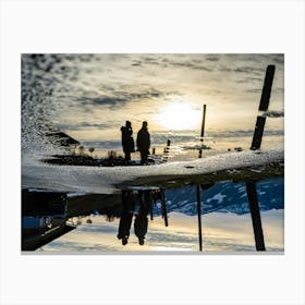 Reflections In A Puddle Canvas Print