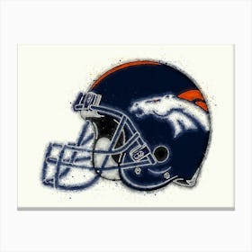 Denver Broncos Helmet Canvas Print