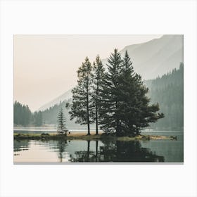 Washington Lake Island Canvas Print