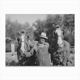 Untitled Photo, Possibly Related To Wheat Farmer, Whitman County, Washington By Russell Lee Canvas Print