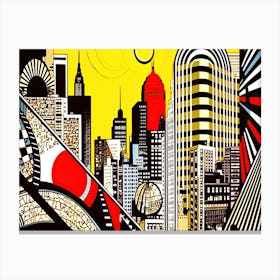 New York City Bold -Big Apple City Skyline Canvas Print