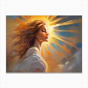 Woman In The Sun 10 Canvas Print