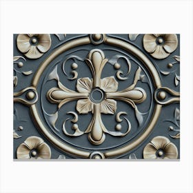 Decorative Metal Wall Art Canvas Print