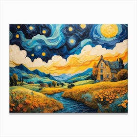 Starry Night ala Vincent 2 Canvas Print