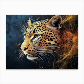 Leopard Painting 1 Canvas Print