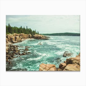 Rocky Shores Of Maine - Acadia National Park Canvas Print