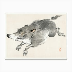Wild Boar, Kōno Bairei Canvas Print