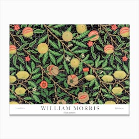 William Morris Prints Fruit Pattern Landscape Botanical Vintage Canvas Print