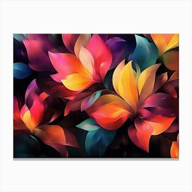 Colorful Flowers 5 Canvas Print