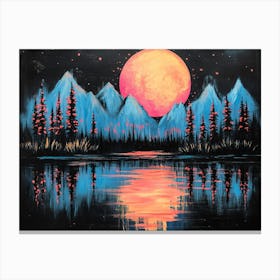 Moonlight Painting Canvas Print