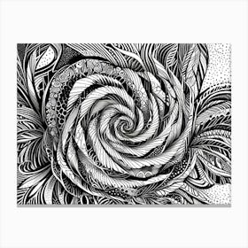 Psychedelic Rose Canvas Print