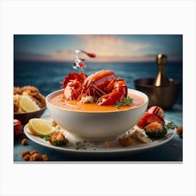 Lobster Soup Canvas Print