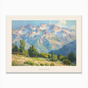 Western Landscapes Sierra Nevada 1 Poster Canvas Print