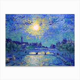 Paris Sun Canvas Print