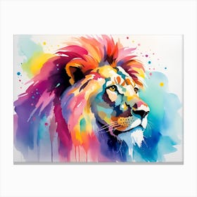 Lion Painting 48 Canvas Print