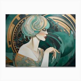 Breeze Art Deco Canvas Print