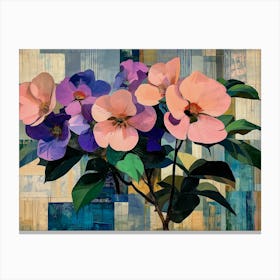 Flowers On The Wall Canvas Print