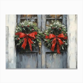 Christmas Door 2 Canvas Print