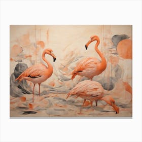 Flamingos Canvas Print