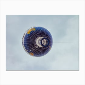 Hot Air Balloon Fly In The Sky Of Berlin City Canvas Print