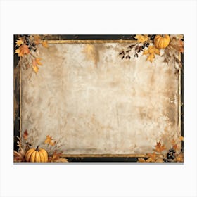 A Vintage Thanksgiving Themed Backdrop Illustrating The Fusion Of Rustic Material And Luxurious Ant (3) Canvas Print