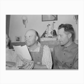 Mormon Farmers, Members Of Fsa (Farm Security Administration) Stallion Cooperative, Box Elder County, Utah B Canvas Print