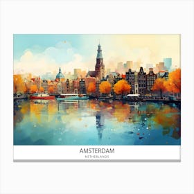 Amsterdam Skyline Dutch Cityscape Netherlands Canvas Print
