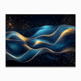 Abstract Wave Background Canvas Print