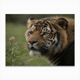 Portrait Of A Tiger Canvas Print