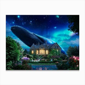 House In The Sky Canvas Print