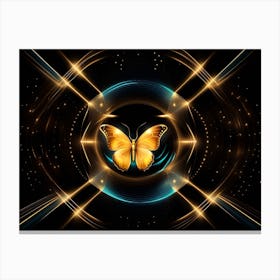 Golden Butterfly 24 Canvas Print
