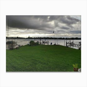 View Of A Lake Canvas Print