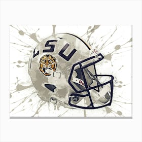 Lsu Tigers NCAA Helmet Poster Canvas Print