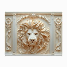 Exquisite 3d Lion Canvas Print