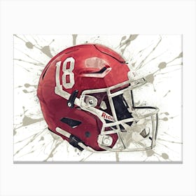 Alabama NCAA Helmet Poster Canvas Print