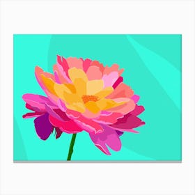 Flower Power - Peony Canvas Print