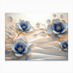 3d High Decoration Background Canvas Print