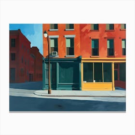Contemporary Artwork Inspired By Edward Hopper 2 Canvas Print