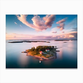 Finland At Sunset Canvas Print