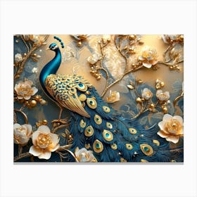 Peacock 63 Canvas Print