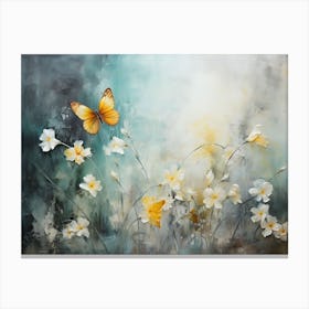 Butterfly In The Meadow Canvas Print