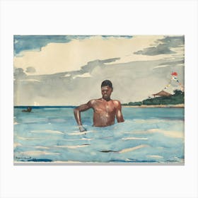 The Bather, Winslow Homer Canvas Print