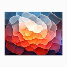 Abstract Image Of A Cell Canvas Print