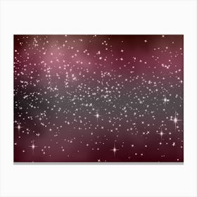 Rose White Shining Star Background Canvas Print