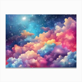 Clouds And Stars 1 Canvas Print