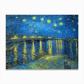 Van Gogh - Starry Night Over The Rhone Canvas Print