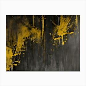 Yellow Grunge Texture 4 Canvas Print