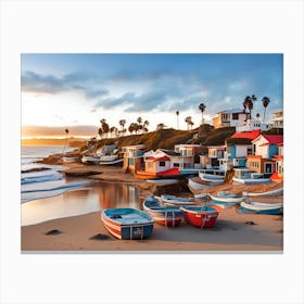 Riverside landscape Canvas Print